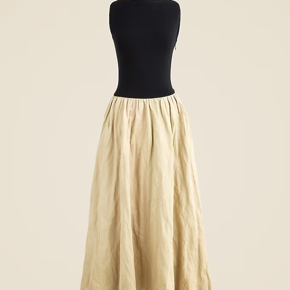 J. Crew Cream Maxi Skirt